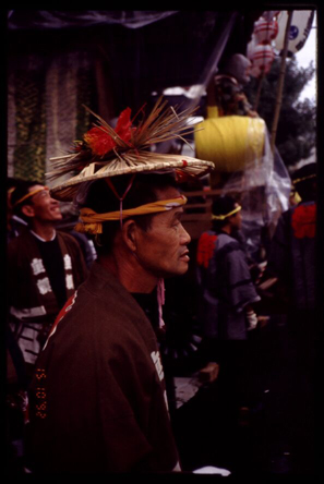 Old man at the festival