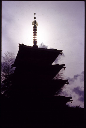 Contre-jour temple
